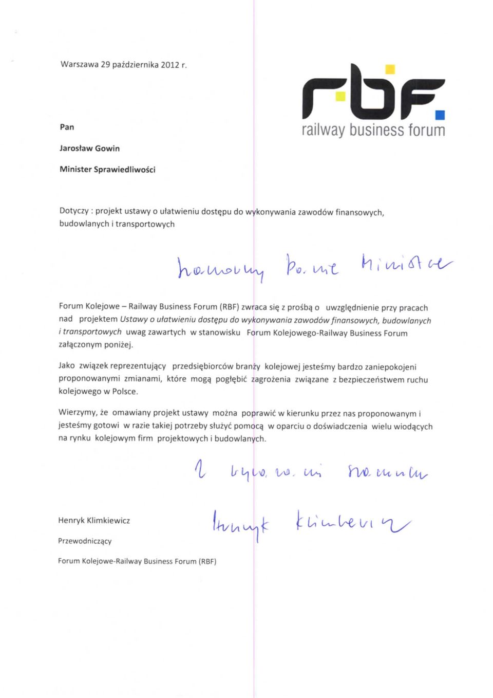 Frum (RBF) zwraca sie.