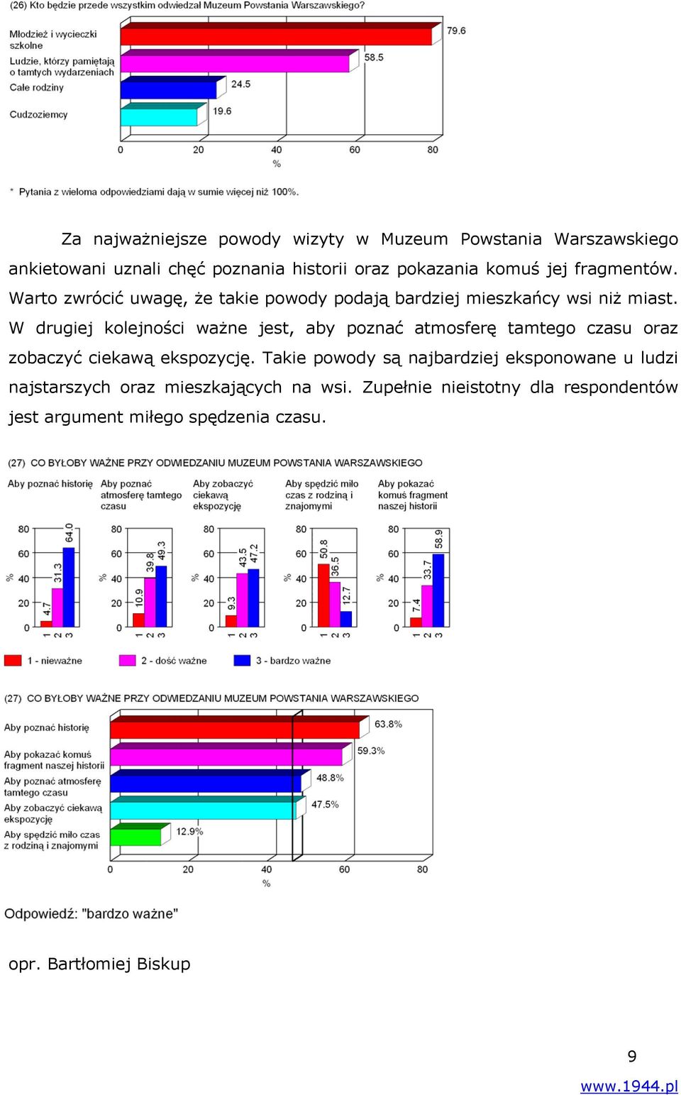 W drugiej kolejności ważne jest, aby poznać atmosferę tamtego czasu oraz zobaczyć ciekawą ekspozycję.