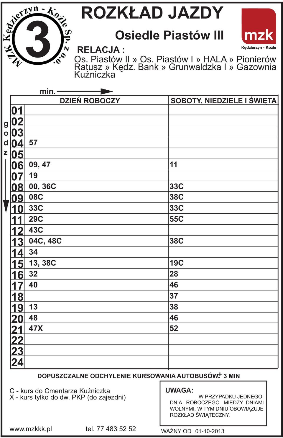 38C 32 40 48 47X 33C 38C 33C 55C 38C C 28 46 37 38 46 52 C - kurs Cmentara