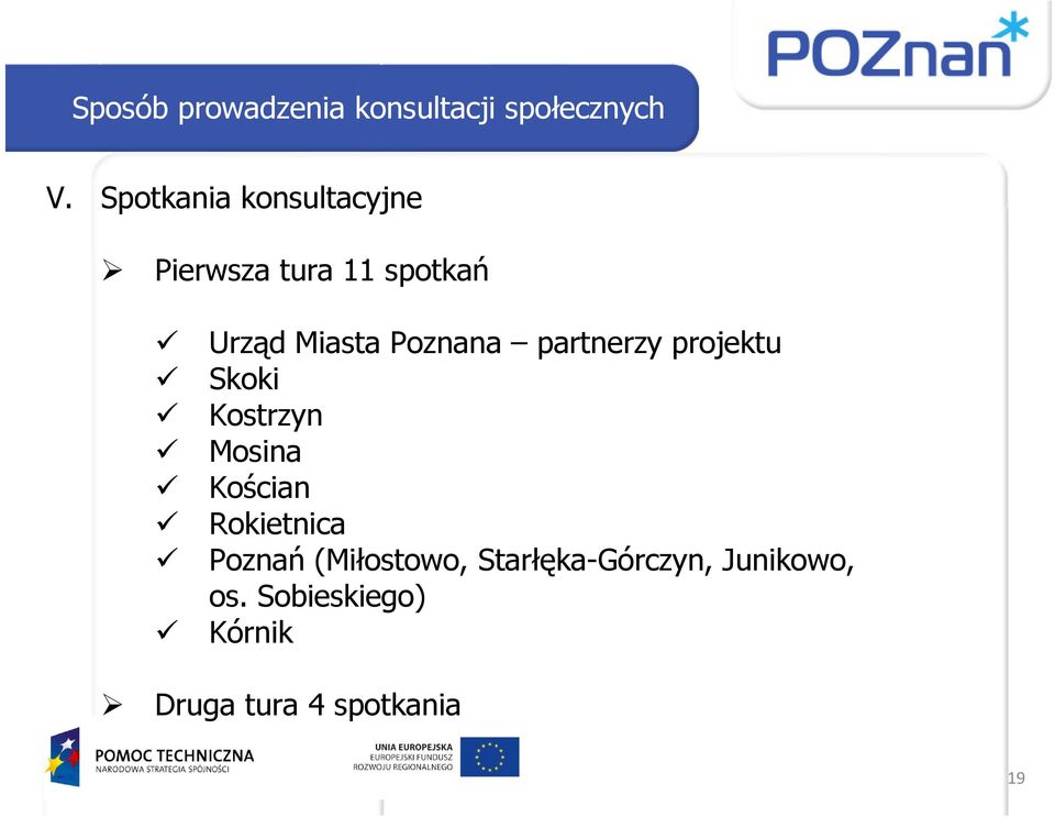 Poznana partnerzy projektu Skoki Kostrzyn Mosina Kościan Rokietnica