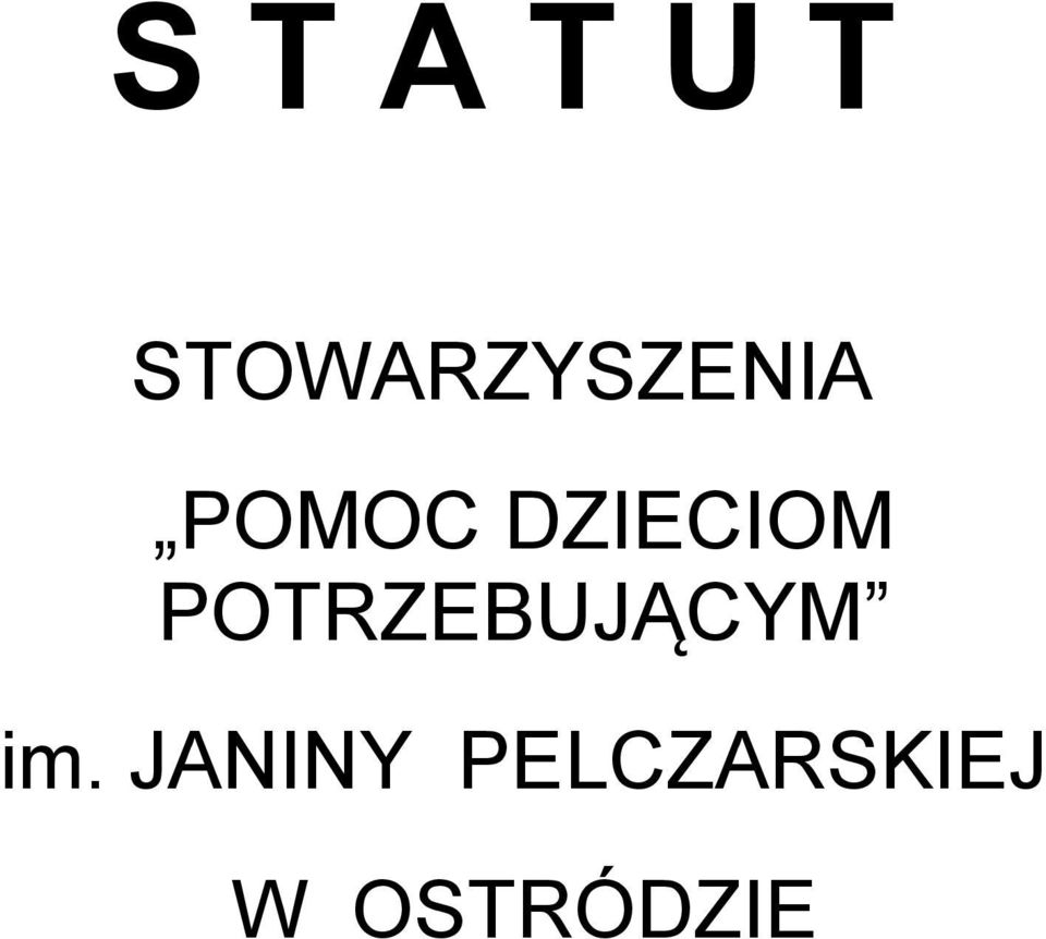 DZIECIOM POTRZEBUJĄCYM