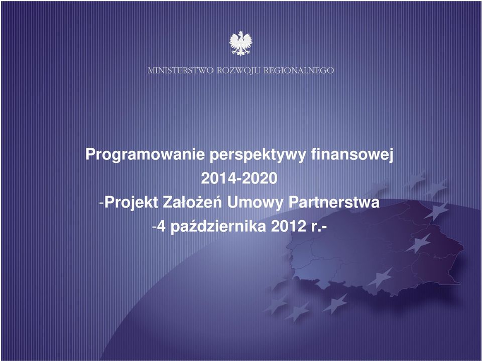 Partnerstwa -4 października 2012 r.