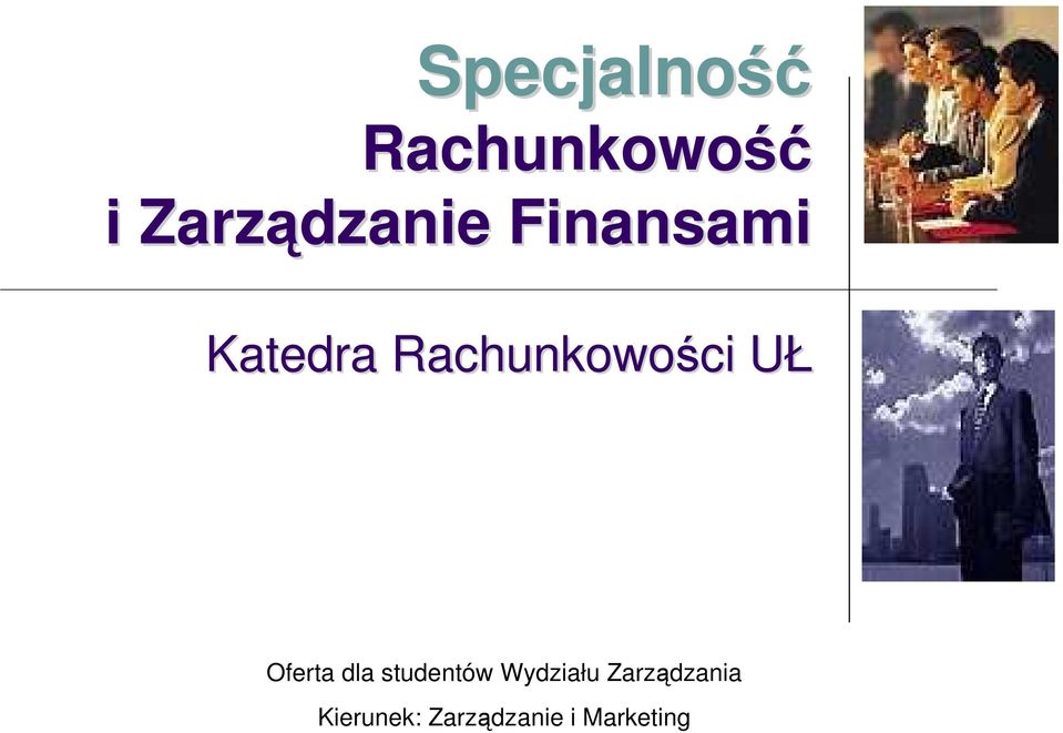 Oferta dla studentów Wydziału