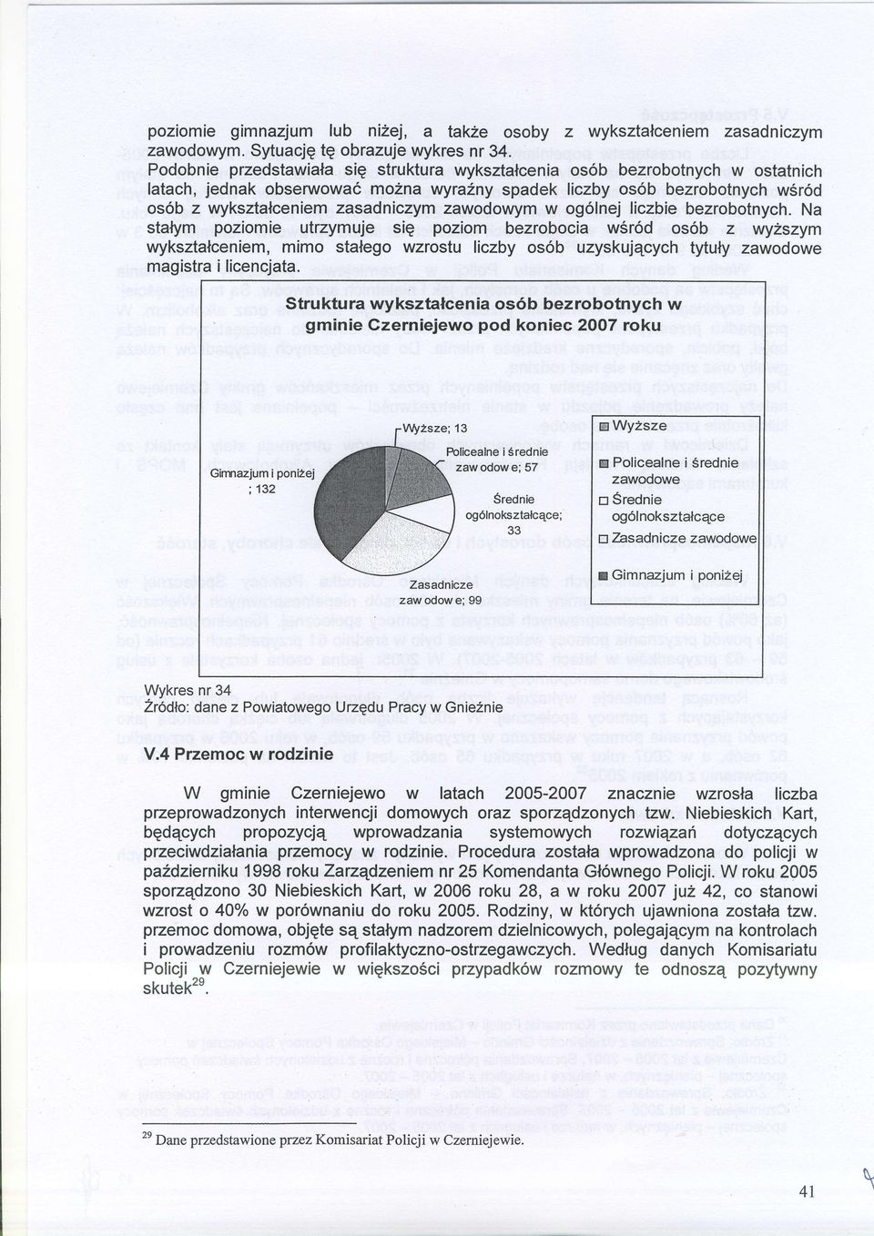 liczbie bezrbtnych. Na stalym pzimie utrzymuje sie pzim bezrbcia w6rd s6b z wyaszym wyksztalceniem, mim staleg wzrstu liczby s6b uzyskujqcych tytuly zawdwe magistra ilicencjata.