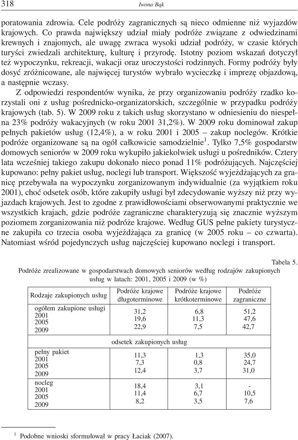 Istotny poziom wskazań dotyczył też wypoczynku, rekreacji, wakacji oraz uroczystości rodzinnych.