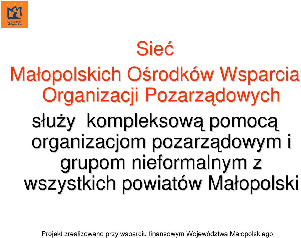 kompleksową pomocą organizacjom pozarządowym