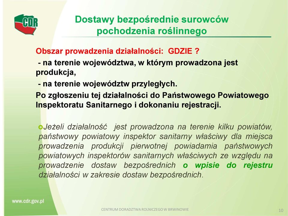 Po zgłoszeniu tej działalności do Państwowego Powiatowego Inspektoratu Sanitarnego i dokonaniu rejestracji.