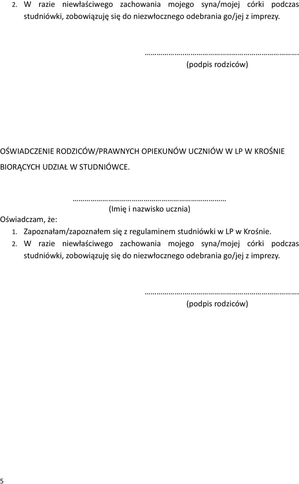 (Imię i nazwisko ucznia) 1.