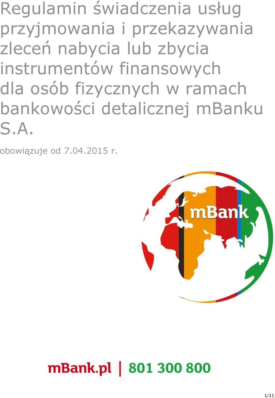 instrumentów finansowych dla osób fizycznych w