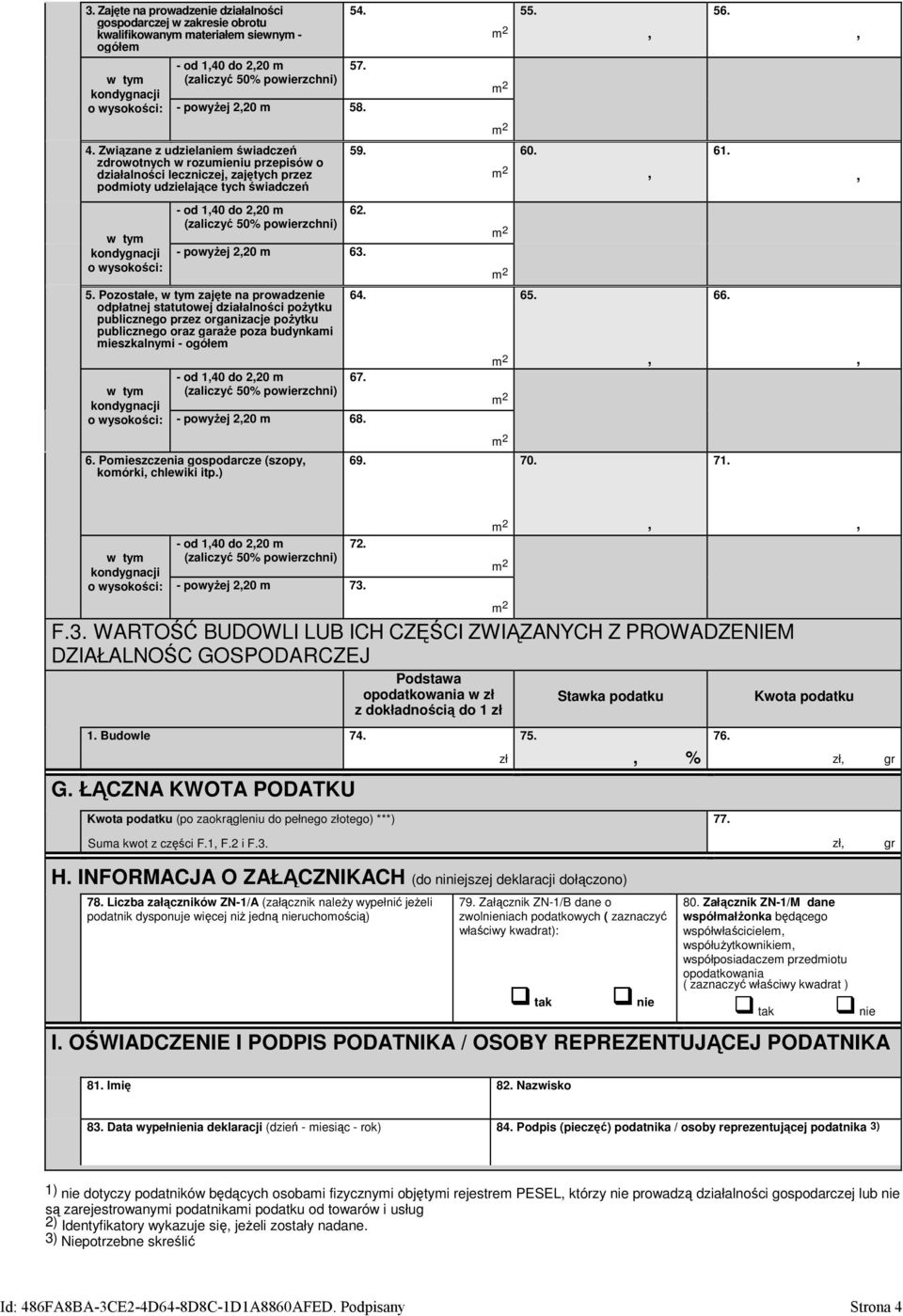 . 60. 61. - d 140 d 220 m 62. - pwyżej 220 m 63. 5.