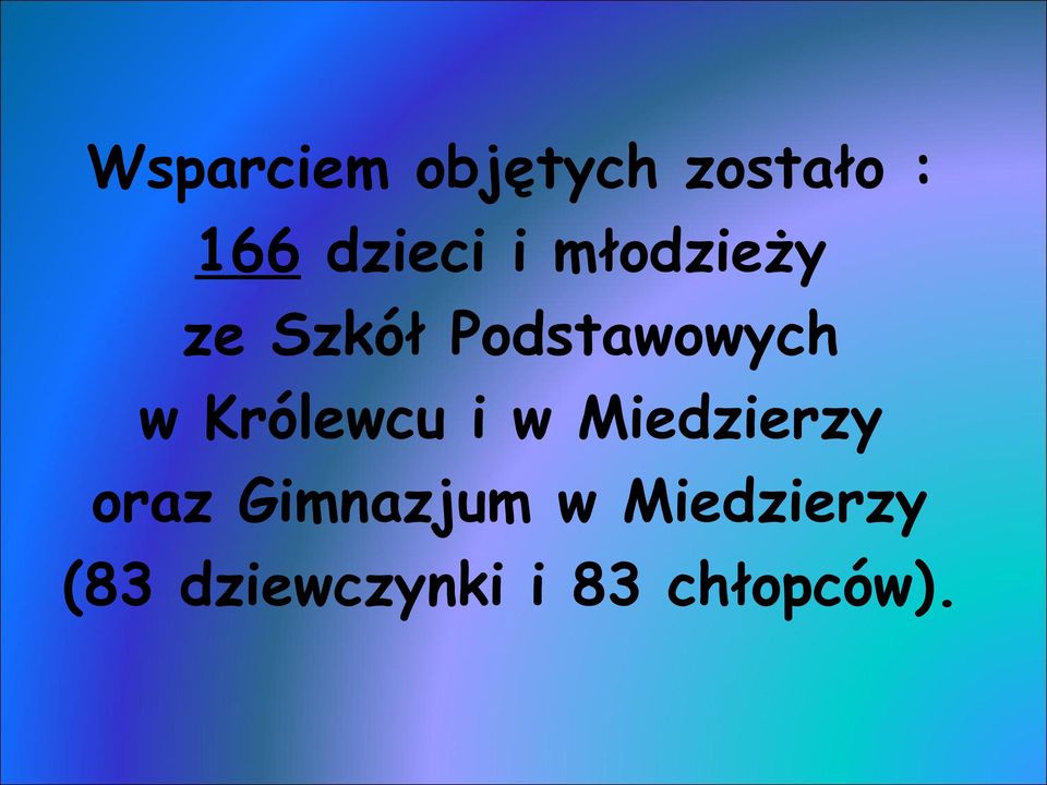 Królewcu i w Miedzierzy oraz Gimnazjum