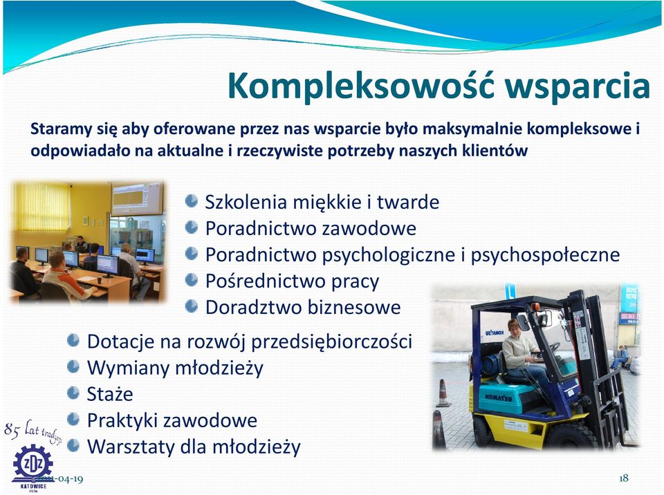 Poradnictwo zawodowe Poradnictwo psychologiczne i psychospołeczne Pośrednictwo pracy Doradztwo