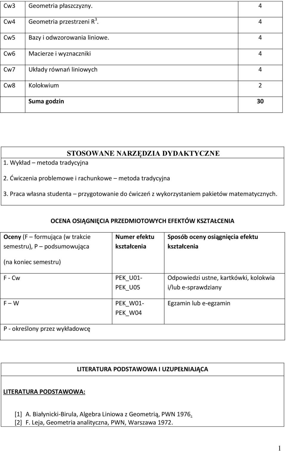 Ćwiczenia problemowe i rachunkowe metoda tradycyjna 3. Praca własna studenta przygotowanie do ćwiczeń z wykorzystaniem pakietów matematycznych.