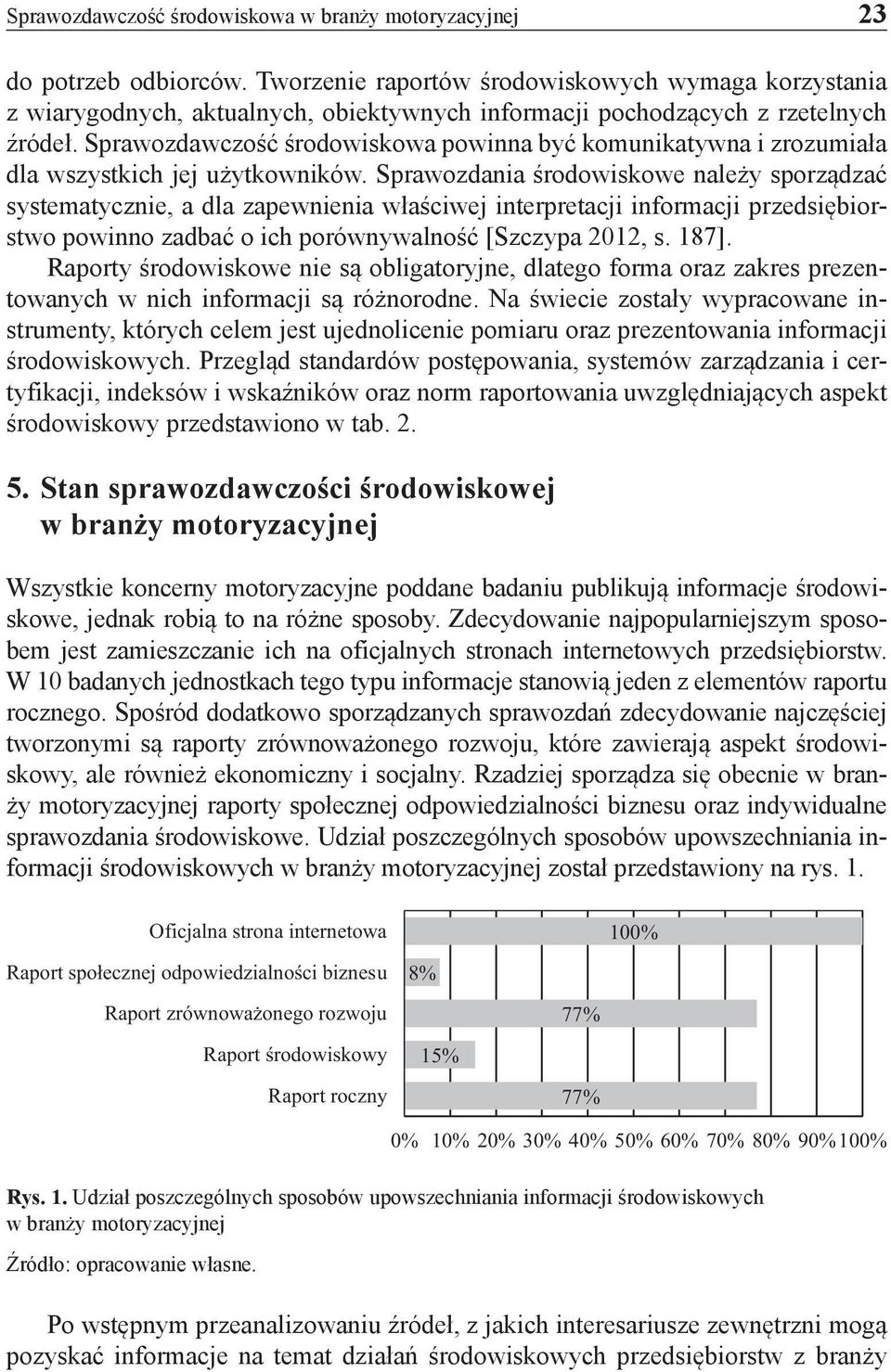 Sprawozdawczość środowiskowa powinna być komunikatywna i zrozumiała dla wszystkich jej użytkowników.