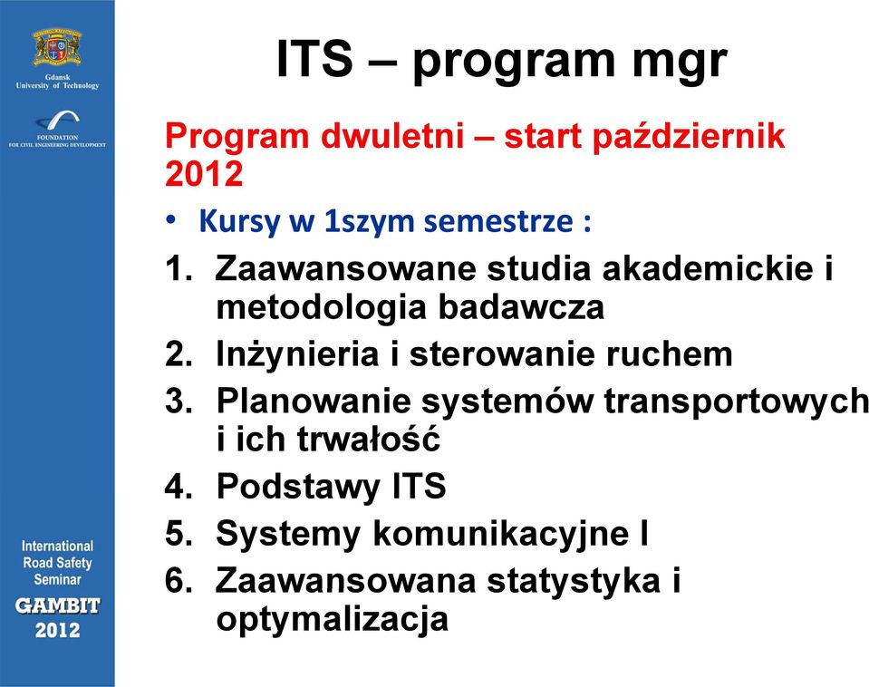 Inżynieria i sterowanie ruchem 3.