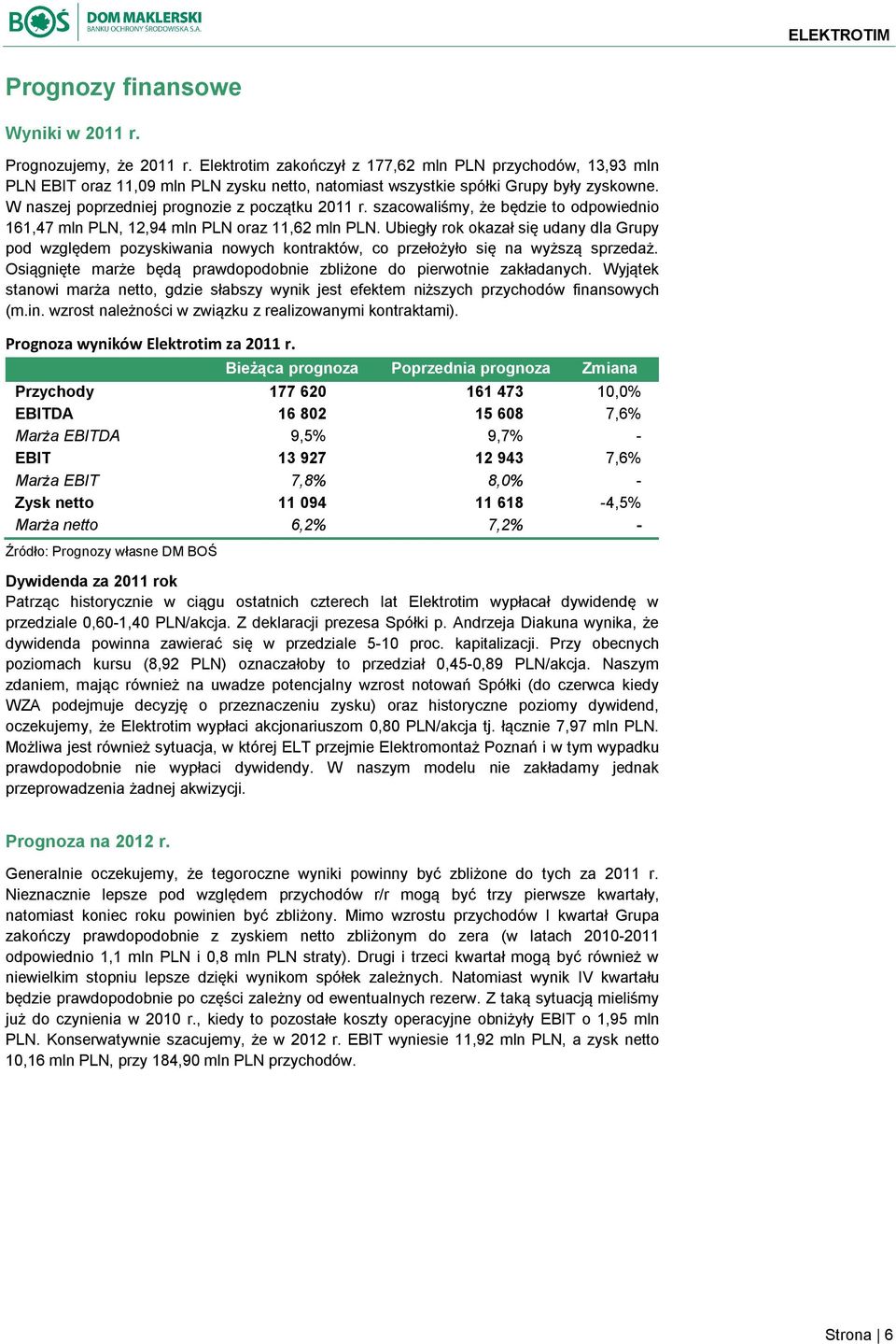 szacowaliśmy, że będzie to odpowiednio 161,47 mln PLN, 12,94 mln PLN oraz 11,62 mln PLN.