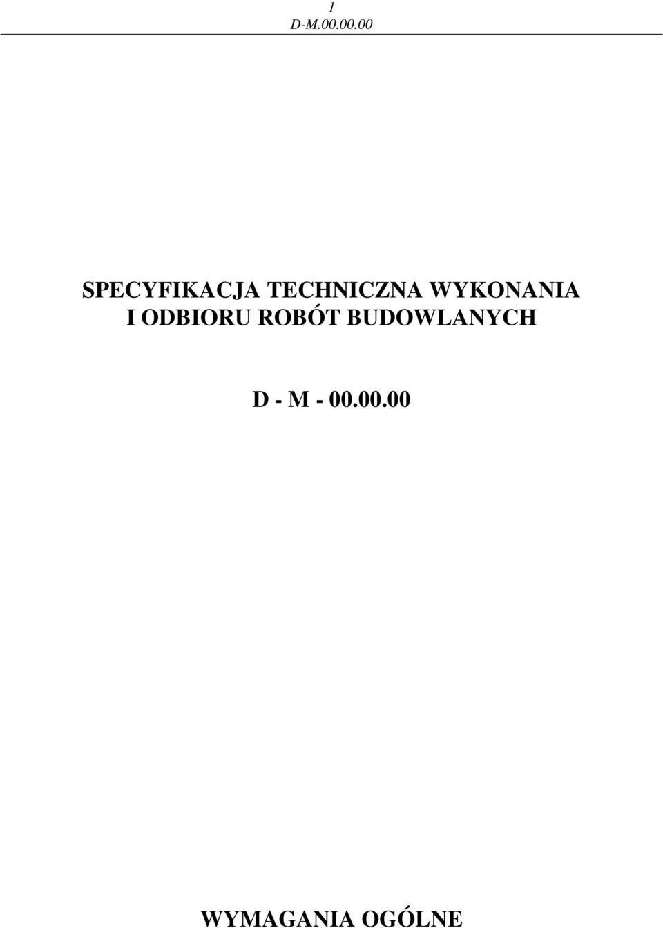 TECHNICZNA WYKONANIA I