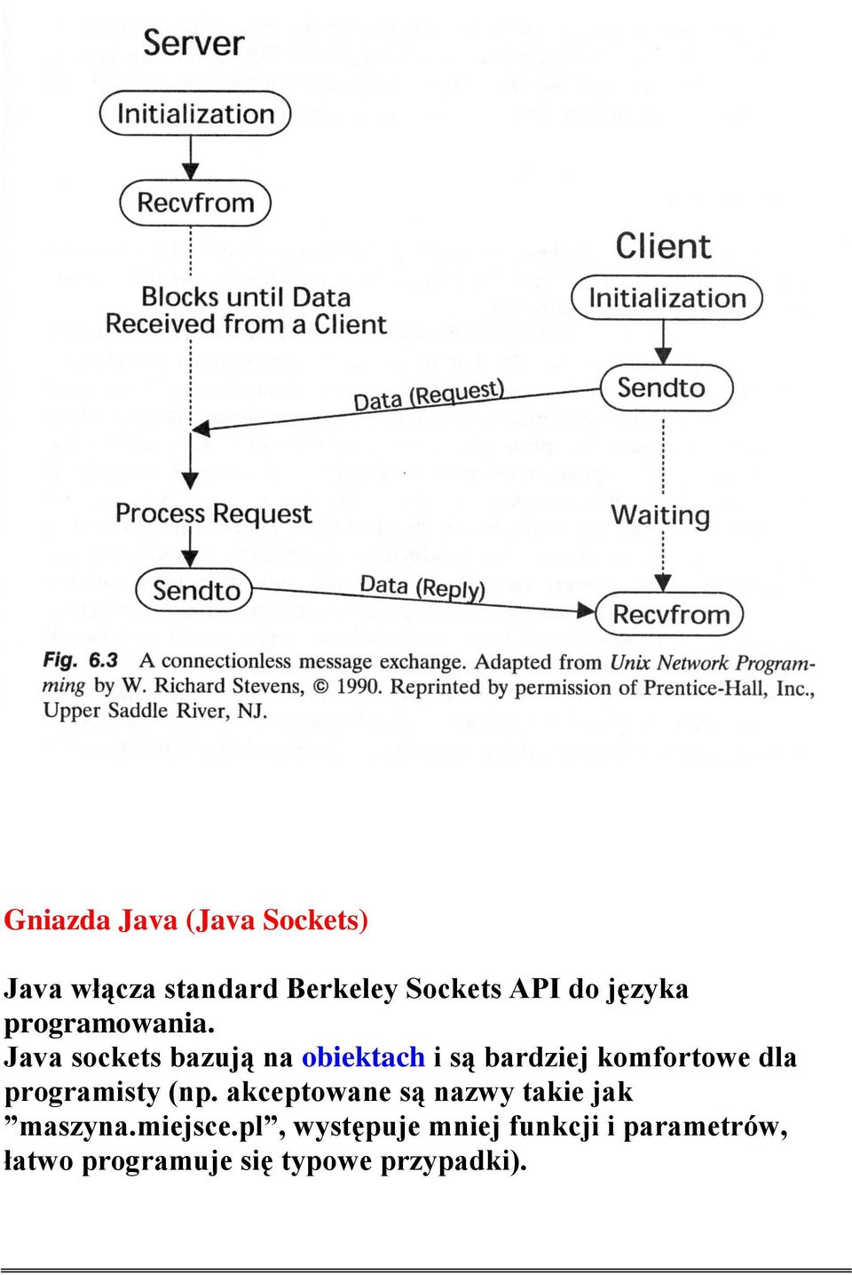 Java sockets bazują na obiektach i są bardziej komfortowe dla programisty