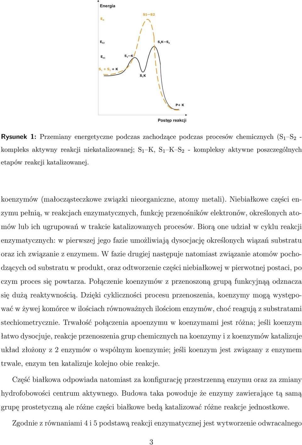 reakcji katalizowanej. koenzymów (małocząsteczkowe związki nieorganiczne, atomy metali).