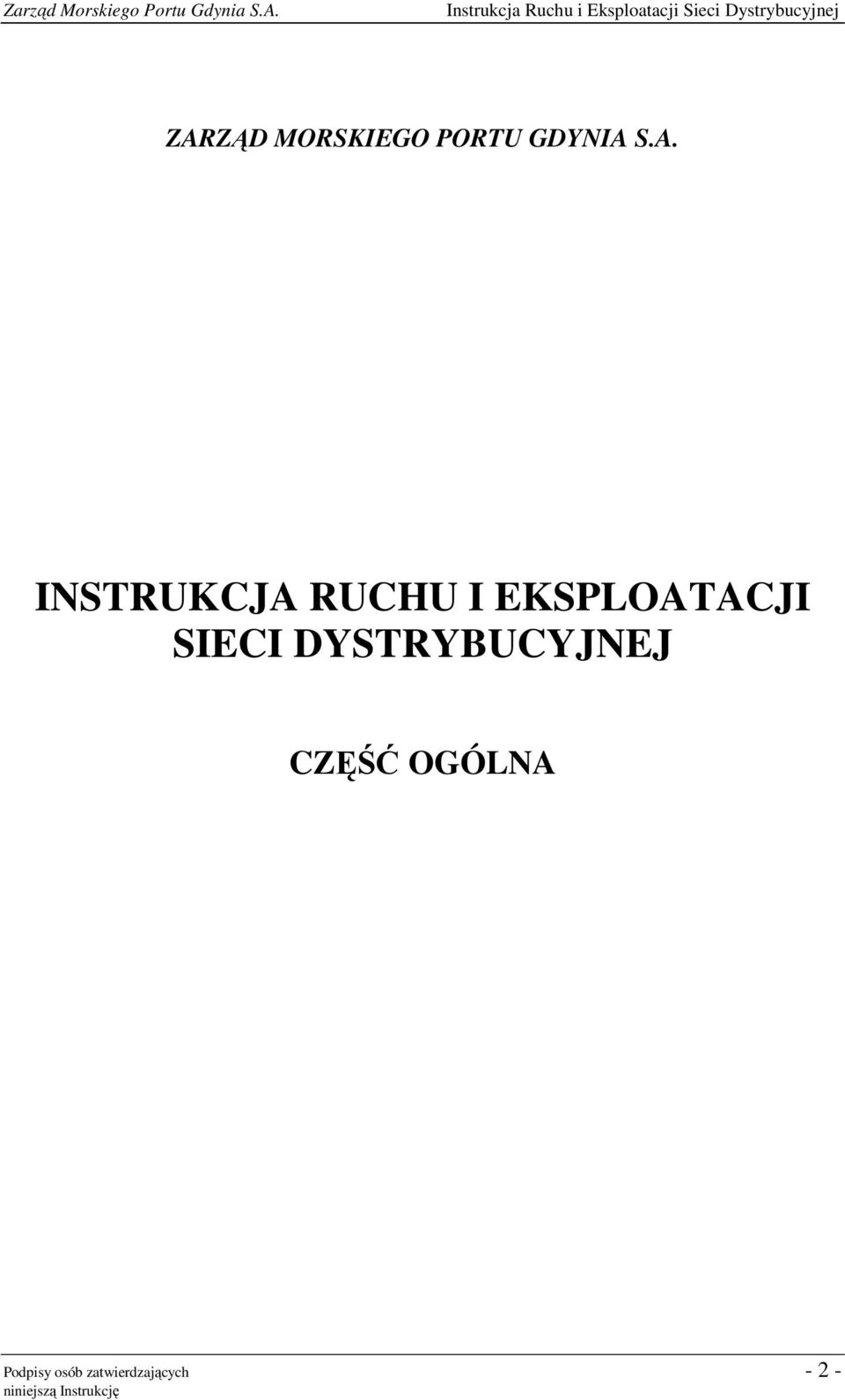 EKSPLOATACJI SIECI DYSTRYBUCYJNEJ