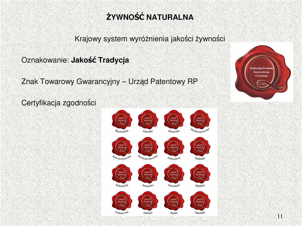 Oznakowanie: Jakość Tradycja Znak