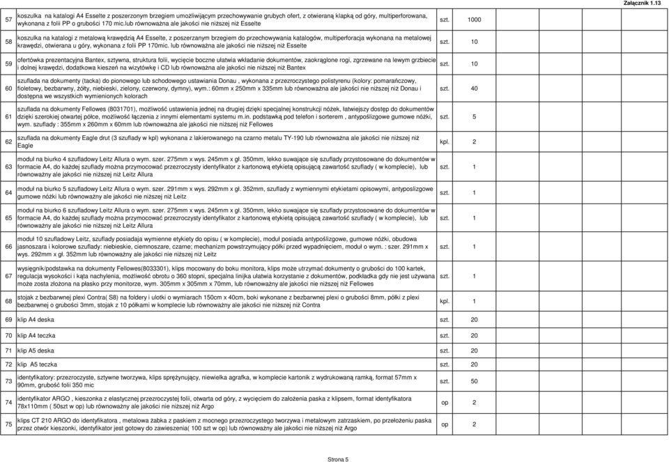 multiperforacja wykonana na metalowej krawędzi, otwierana u góry, wykonana z folii PP 170mic.