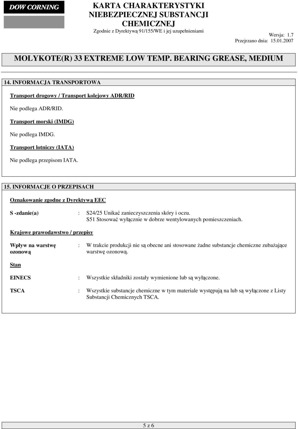 S51 Stosować wyłącznie w dobrze wentylowanych pomieszczeniach.