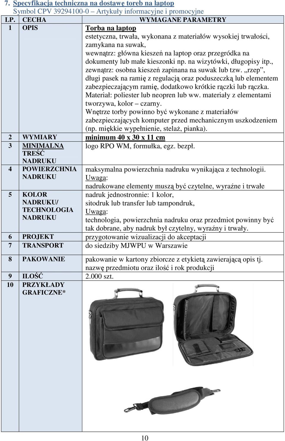 rzep, długi pasek na ramię z regulacją oraz poduszeczką lub elementem zabezpieczającym ramię, dodatkowo krótkie rączki lub rączka. Materiał: poliester lub neopren lub ww.