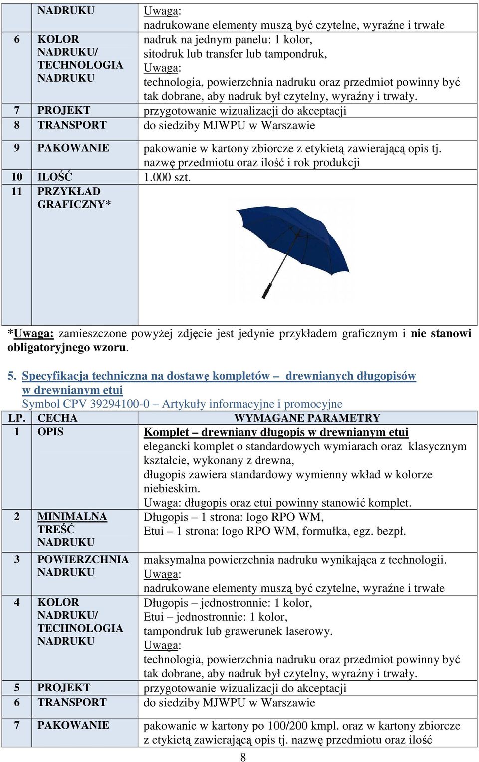 11 PRZYKŁAD GRAFICZNY* * zamieszczone powyŝej zdjęcie jest jedynie przykładem graficznym i nie stanowi 5.