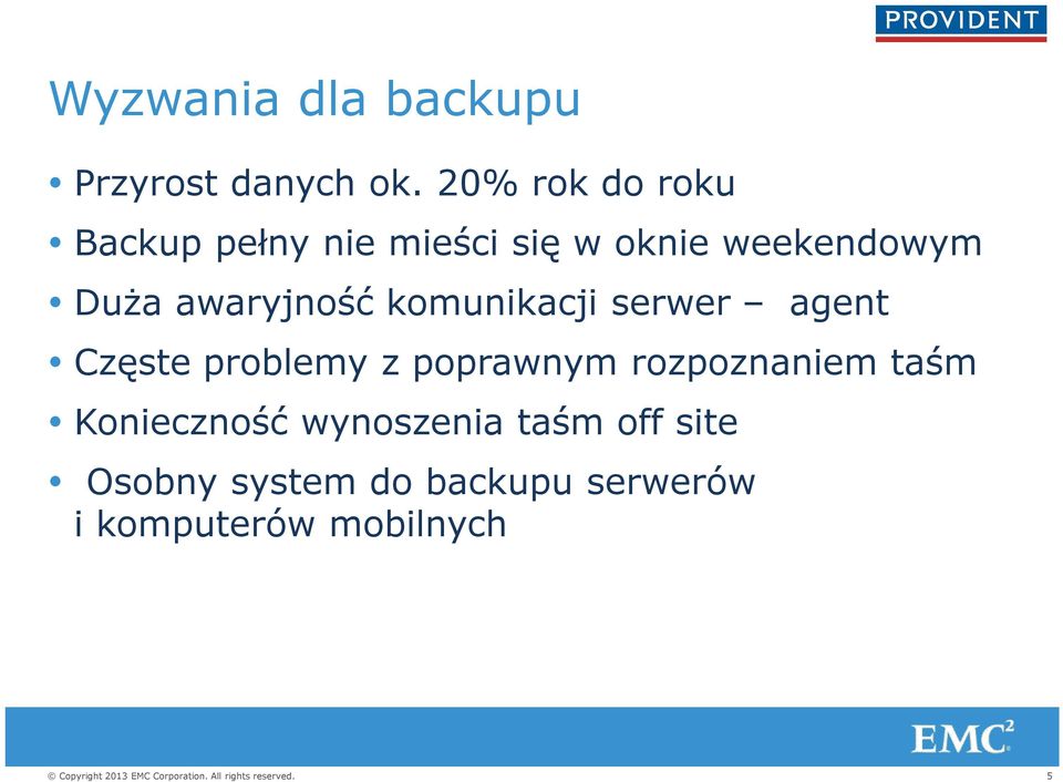 awaryjność komunikacji serwer agent Częste problemy z poprawnym