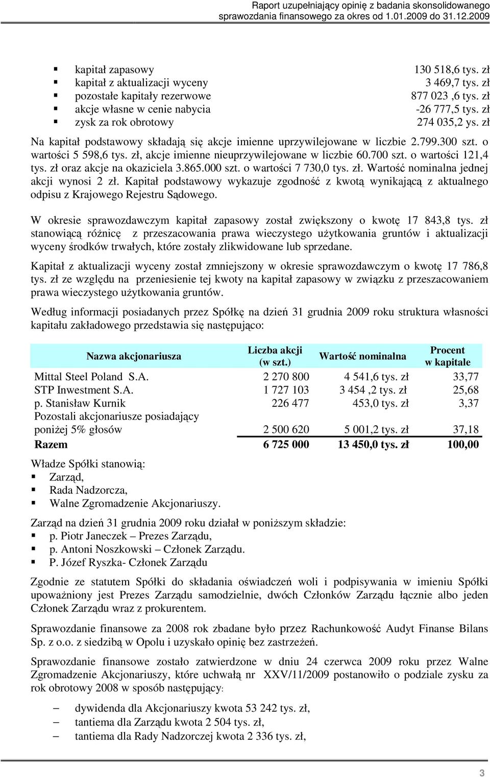 zł, akcje imienne nieuprzywilejowane w liczbie 60.700 szt. o wartości 121,4 tys. zł oraz akcje na okaziciela 3.865.000 szt. o wartości 7 730,0 tys. zł. Wartość nominalna jednej akcji wynosi 2 zł.