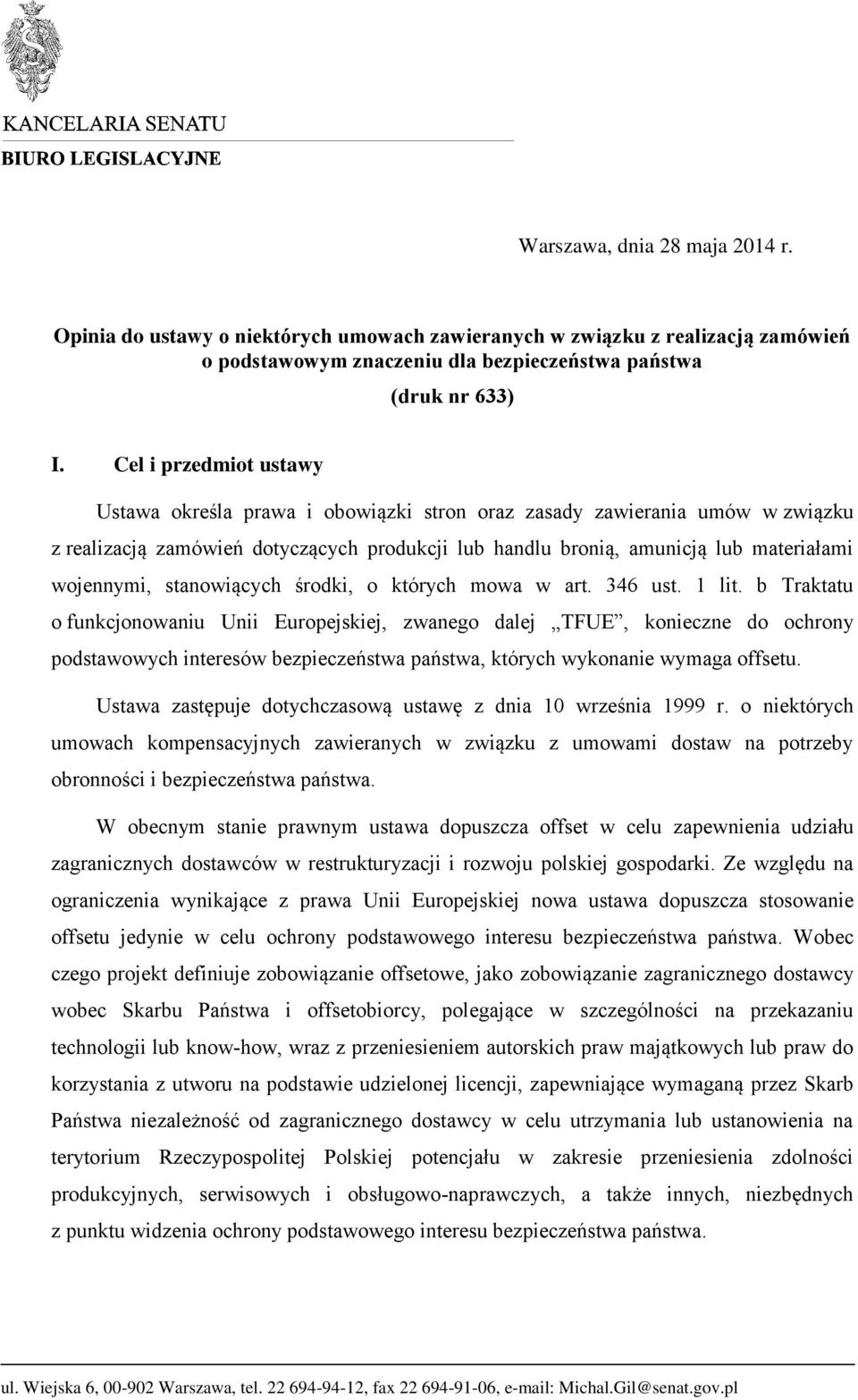 stanowiących środki, o których mowa w art. 346 ust. 1 lit.