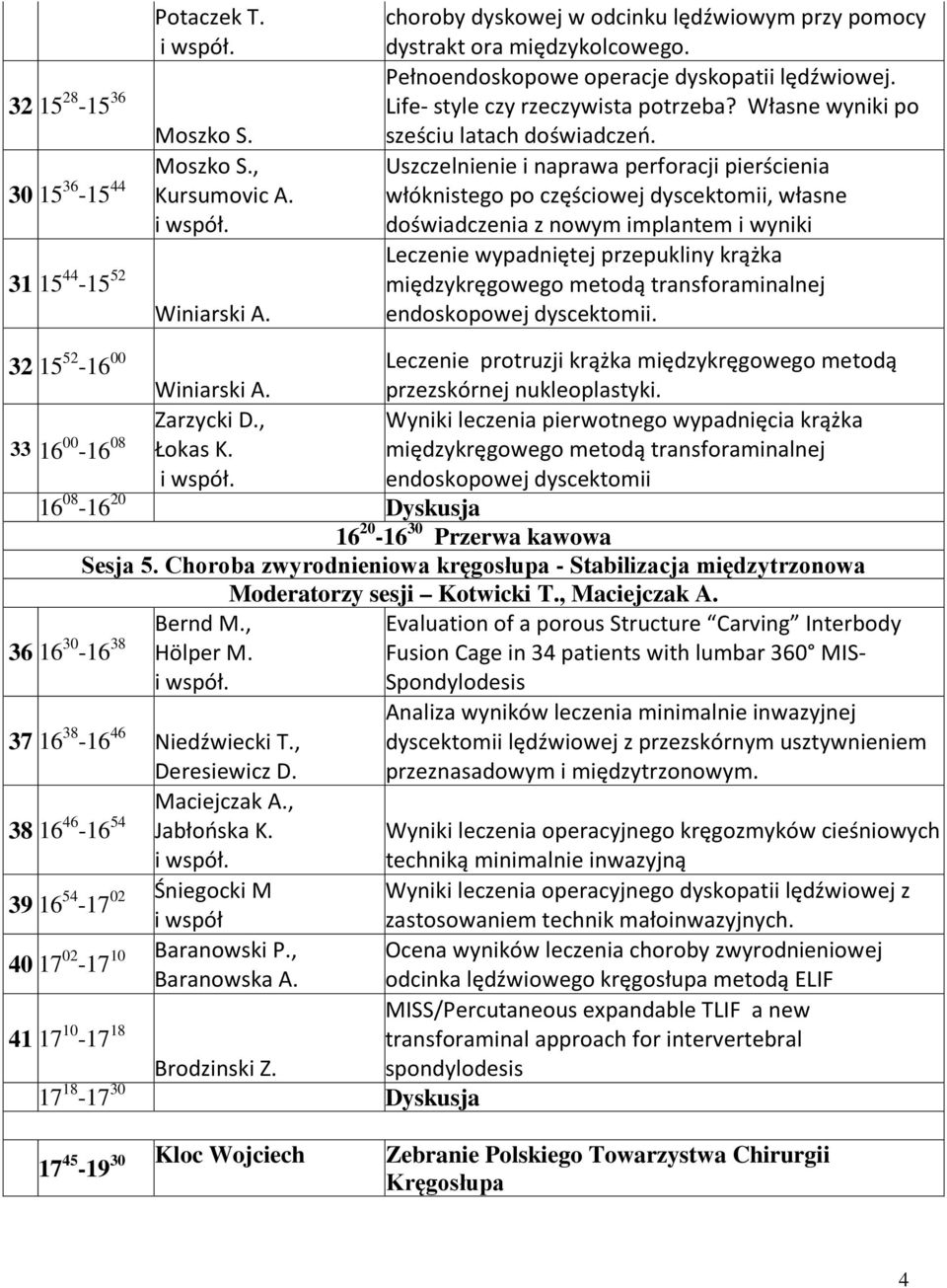 Uszczelnienie i naprawa perforacji pierścienia włóknistego po częściowej dyscektomii, własne doświadczenia z nowym implantem i wyniki Leczenie wypadniętej przepukliny krążka międzykręgowego metodą