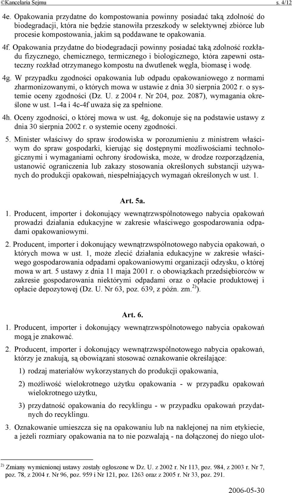 opakowania. 4f.