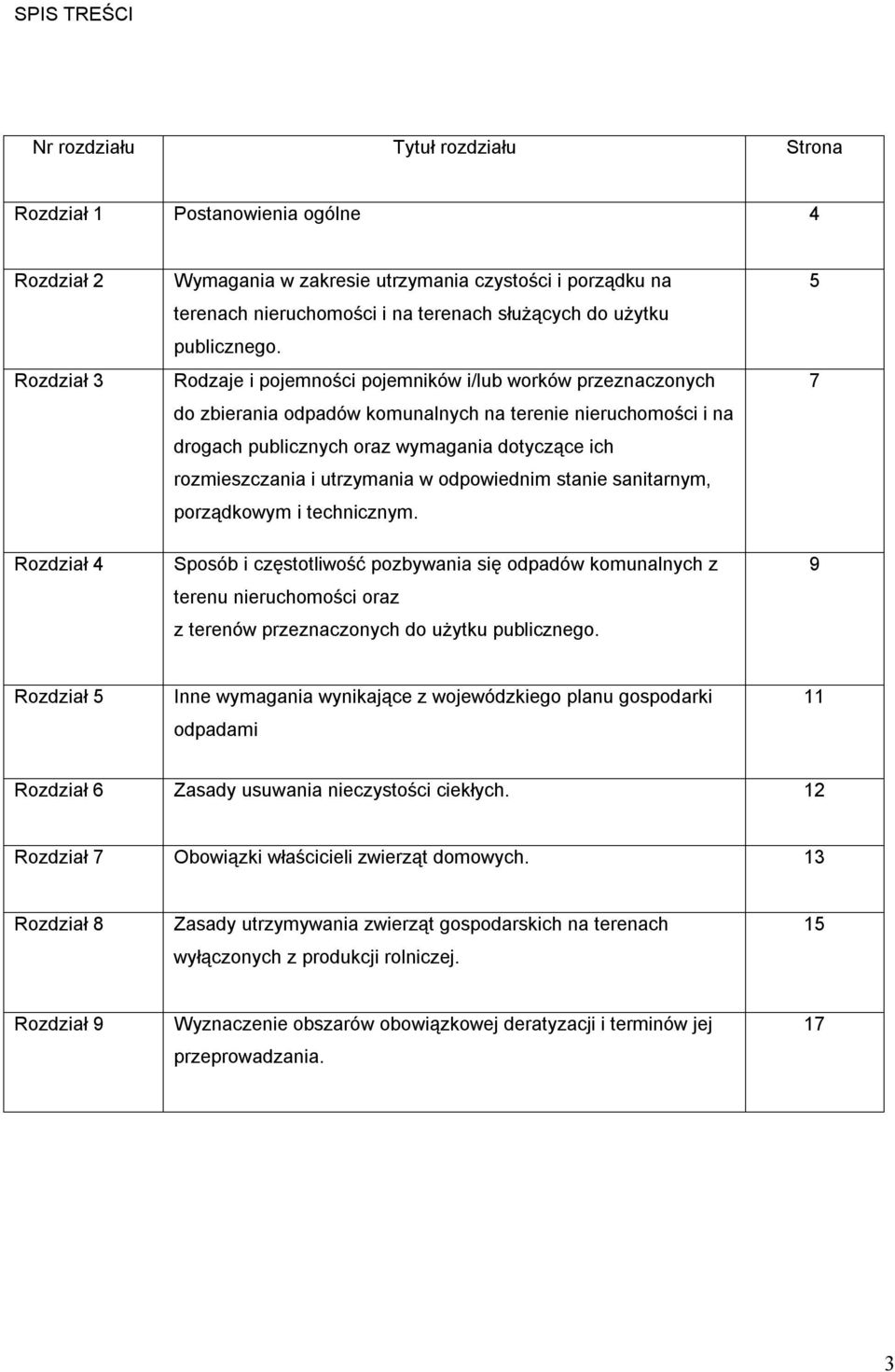 Rodzaje i pojemności pojemników i/lub worków przeznaczonych do zbierania odpadów komunalnych na terenie nieruchomości i na drogach publicznych oraz wymagania dotyczące ich rozmieszczania i utrzymania