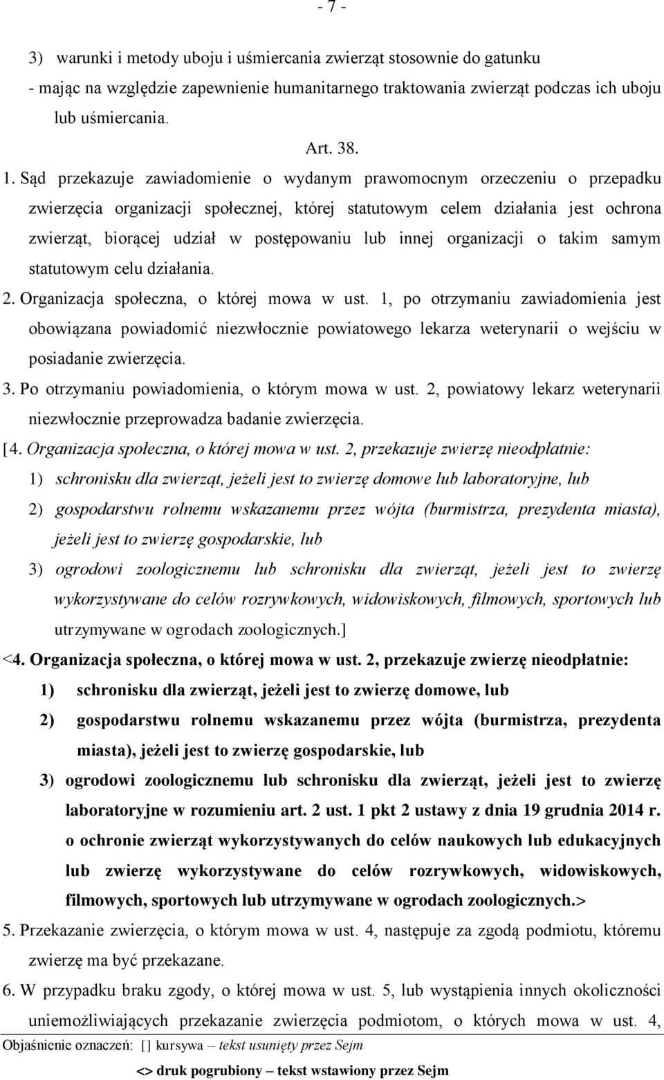 lub innej organizacji o takim samym statutowym celu działania. 2. Organizacja społeczna, o której mowa w ust.