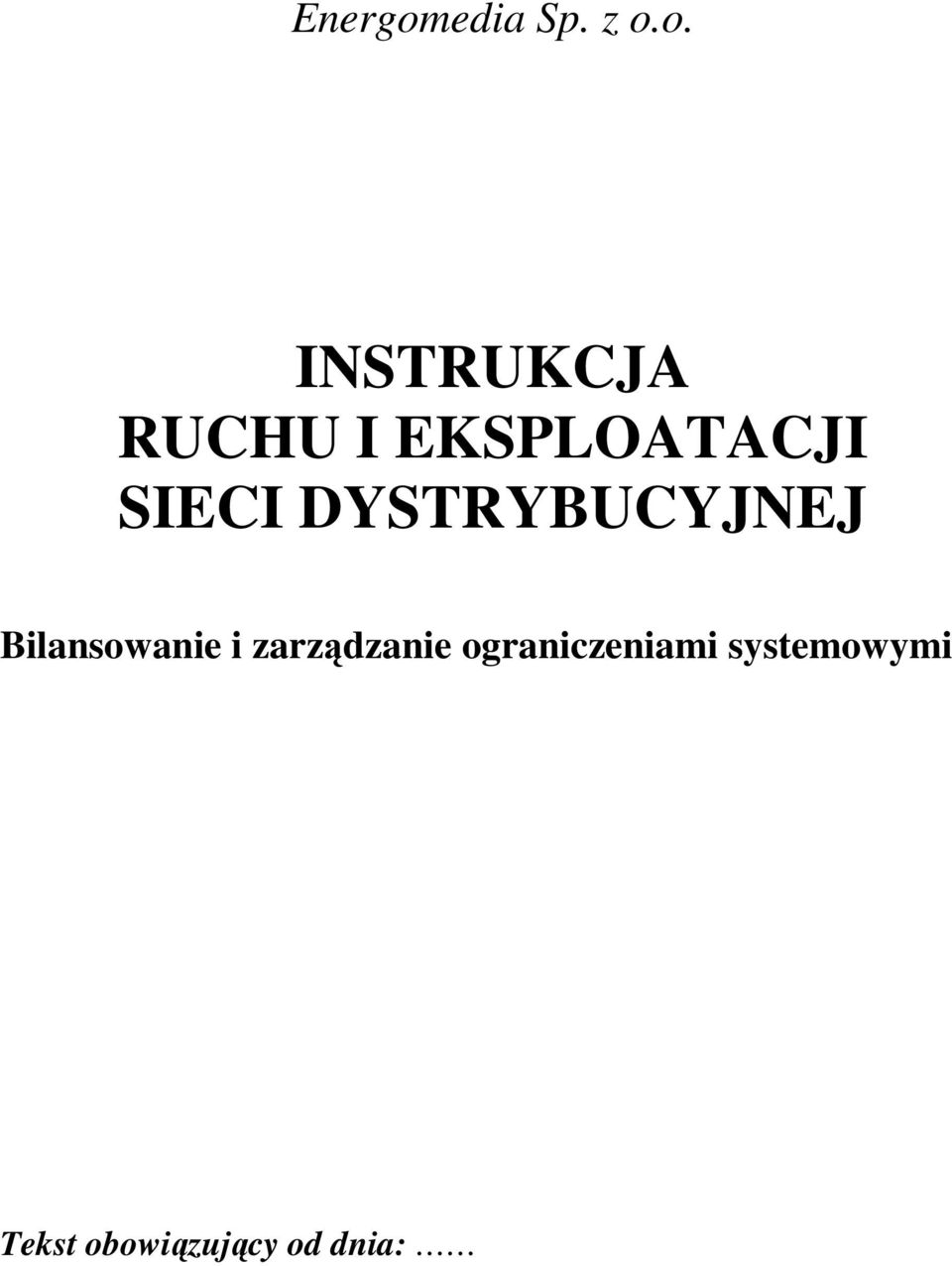 i zarządzanie ograniczeniami