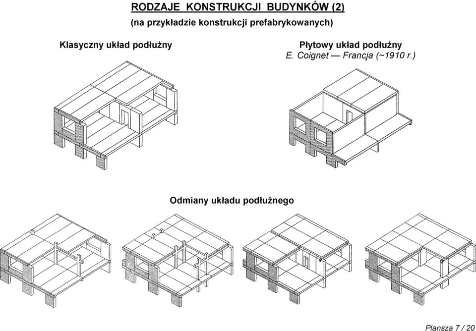 podłużny Płytowy układ podłużny E.