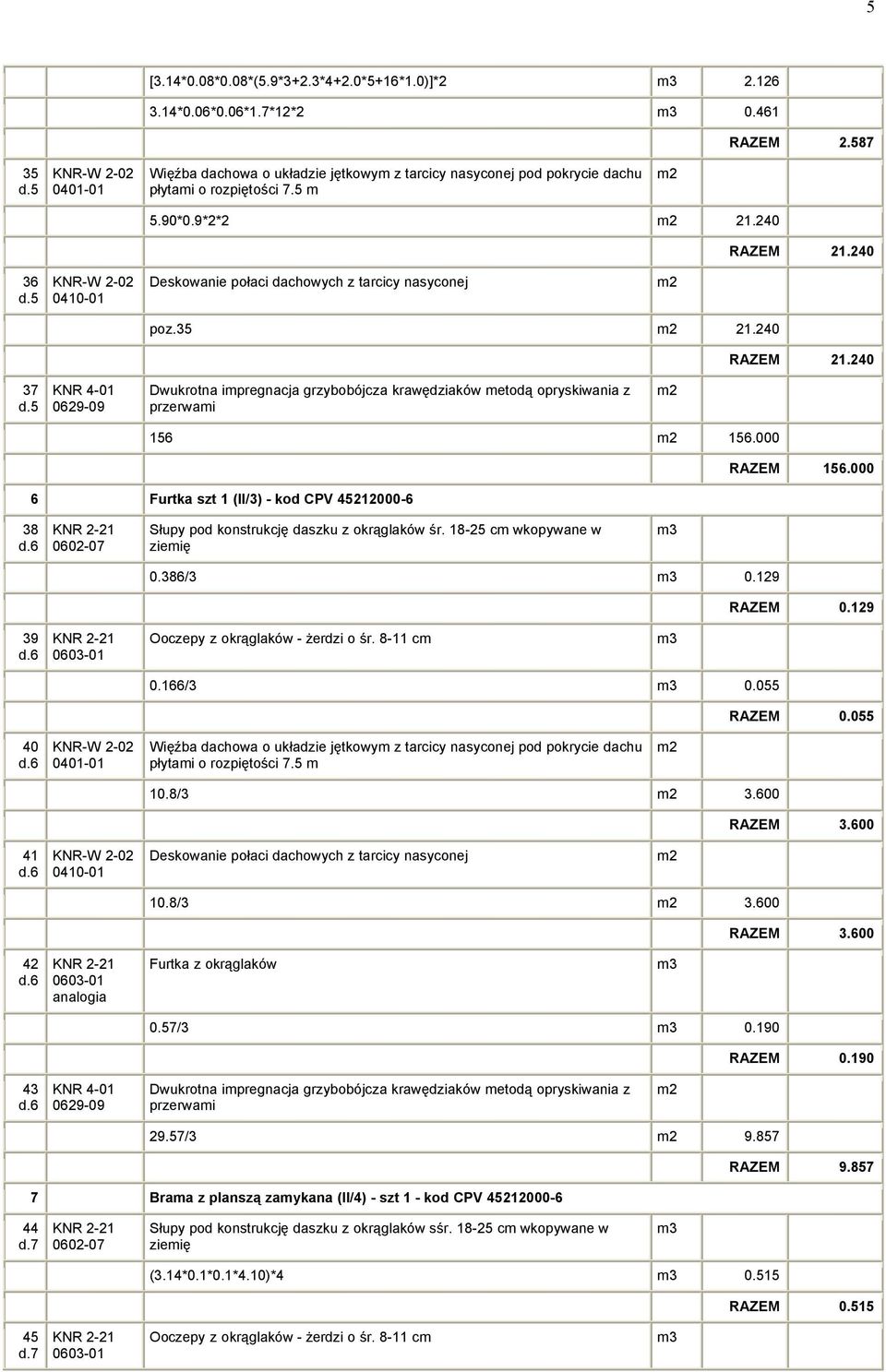 5 K - 喷-0 喷 0410-01 Desᆇ勷owanie ᆇ勷ołaci dacᆇ勷owycᆇ勷 z taᆇ勷cicy nasyconeᆇ勷 ᆇ勷oz. 嘷5 喷1. 喷40 ᐧ勷1.ᐧ勷ᐧ勷ᐧ勷 嘷7 d.