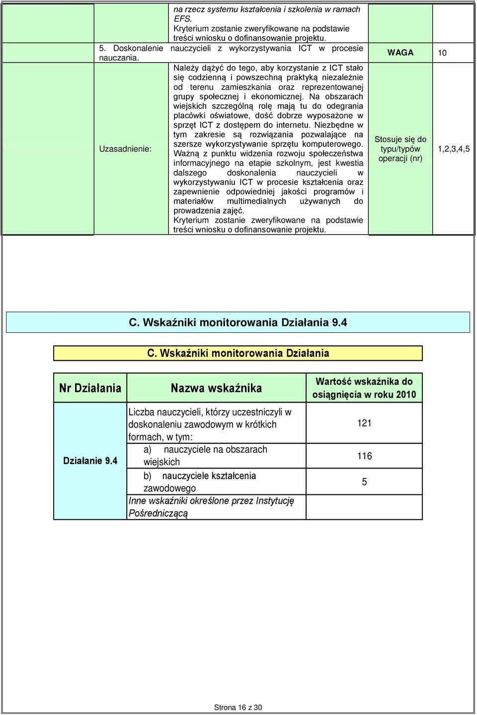 Na obszarach wiejskich szczególną rolę mają tu do odegrania placówki oświatowe, dość dobrze wyposażone w sprzęt ICT z dostępem do internetu.