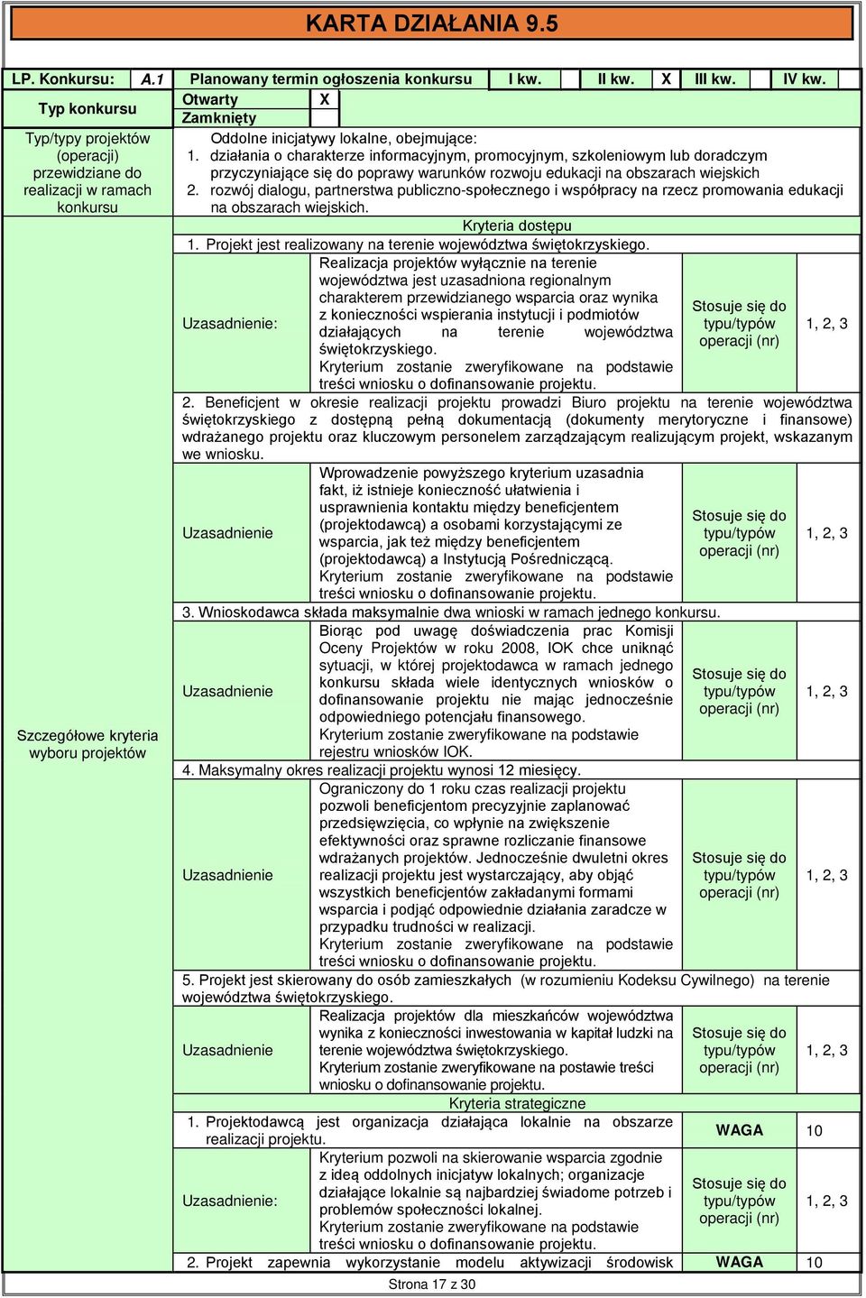 działania o charakterze informacyjnym, promocyjnym, szkoleniowym lub doradczym przyczyniające się do poprawy warunków rozwoju edukacji na obszarach wiejskich 2.