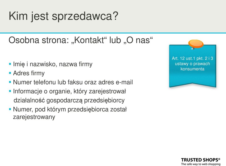 faksu oraz adres e-mail Informacje o organie, który zarejestrował działalność gospodarczą