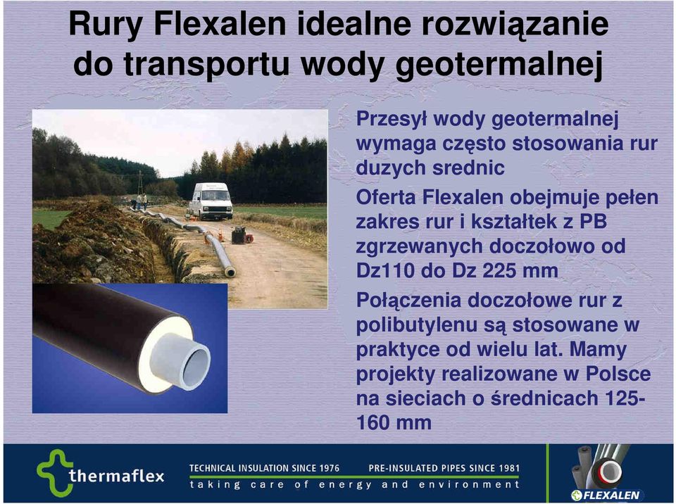 kształtek z PB zgrzewanych doczołowo od Dz110 do Dz 225 mm Połączenia doczołowe rur z