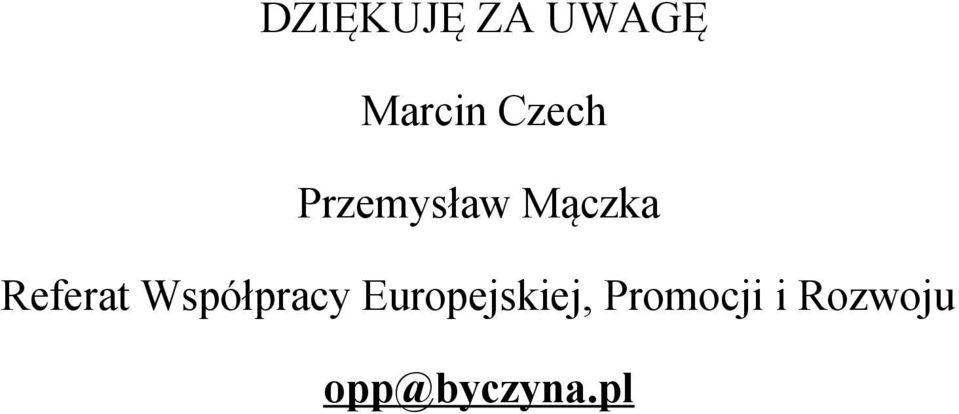 Referat Współpracy