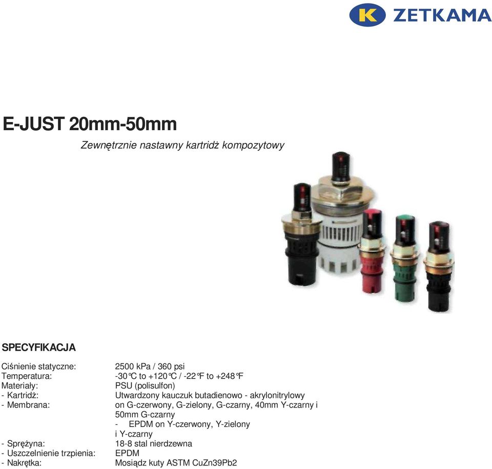 +248 F PSU (polisulfon) Utwardzony kauczuk butadienowo - akrylonitrylowy on G-czerwony, G-zielony, G-czarny, 40mm