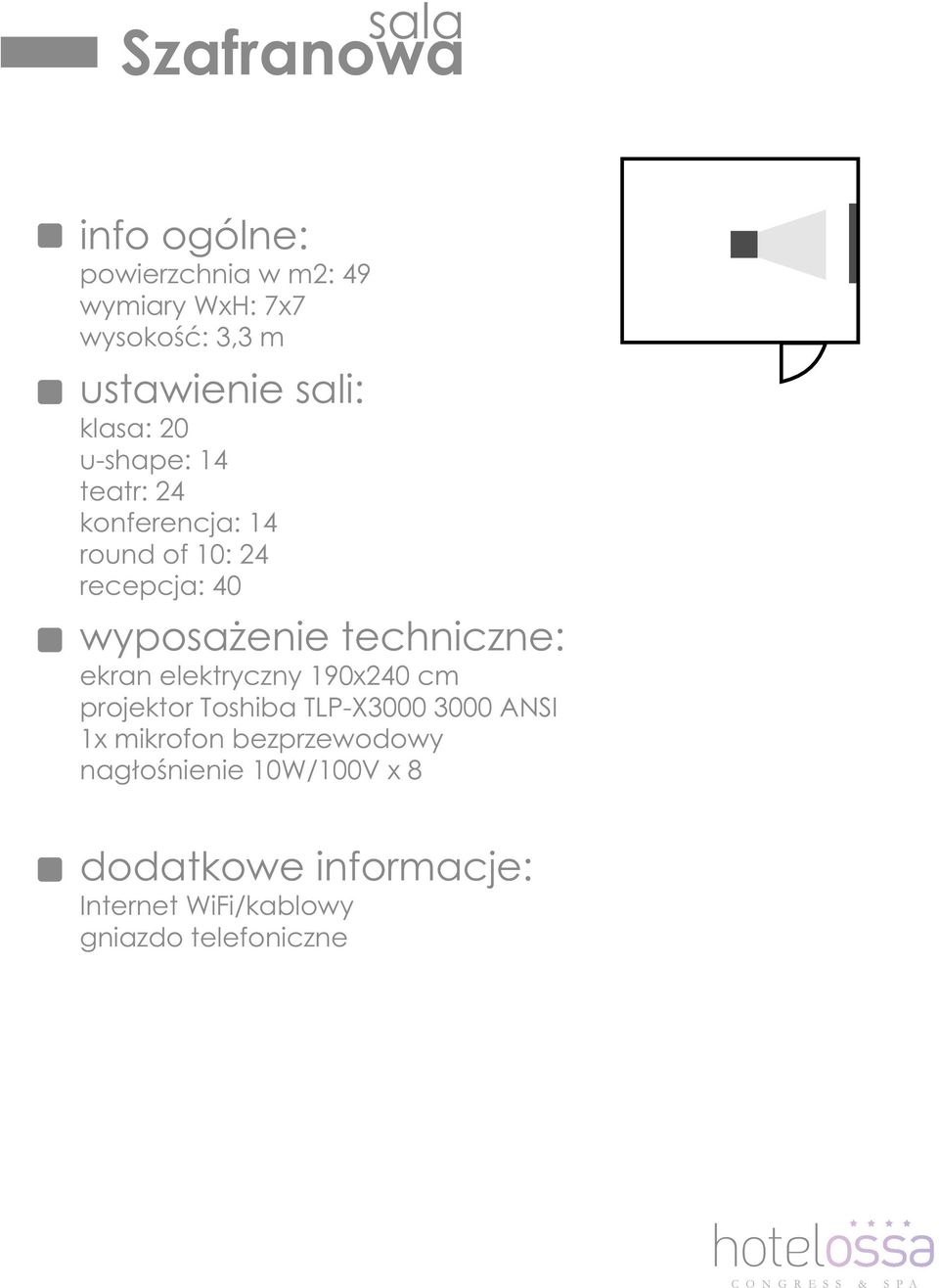 elektryczny 190x240 cm projektor Toshiba TLP-X3000 3000 ANSI 1x mikrofon