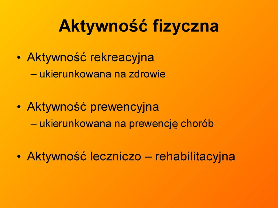 Aktywność prewencyjna ukierunkowana na