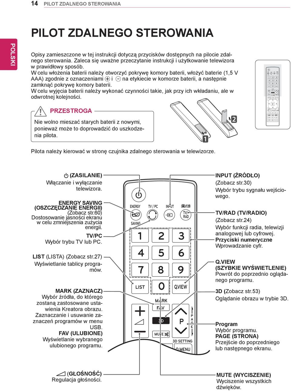 Zaleca się uważne przeczytanie instrukcji i użytkowanie telewizora w prawidłowy sposób.