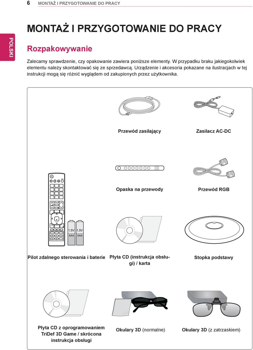 Urządzenie i akcesoria pokazane na ilustracjach w tej instrukcji mogą się różnić wyglądem od zakupionych przez użytkownika.