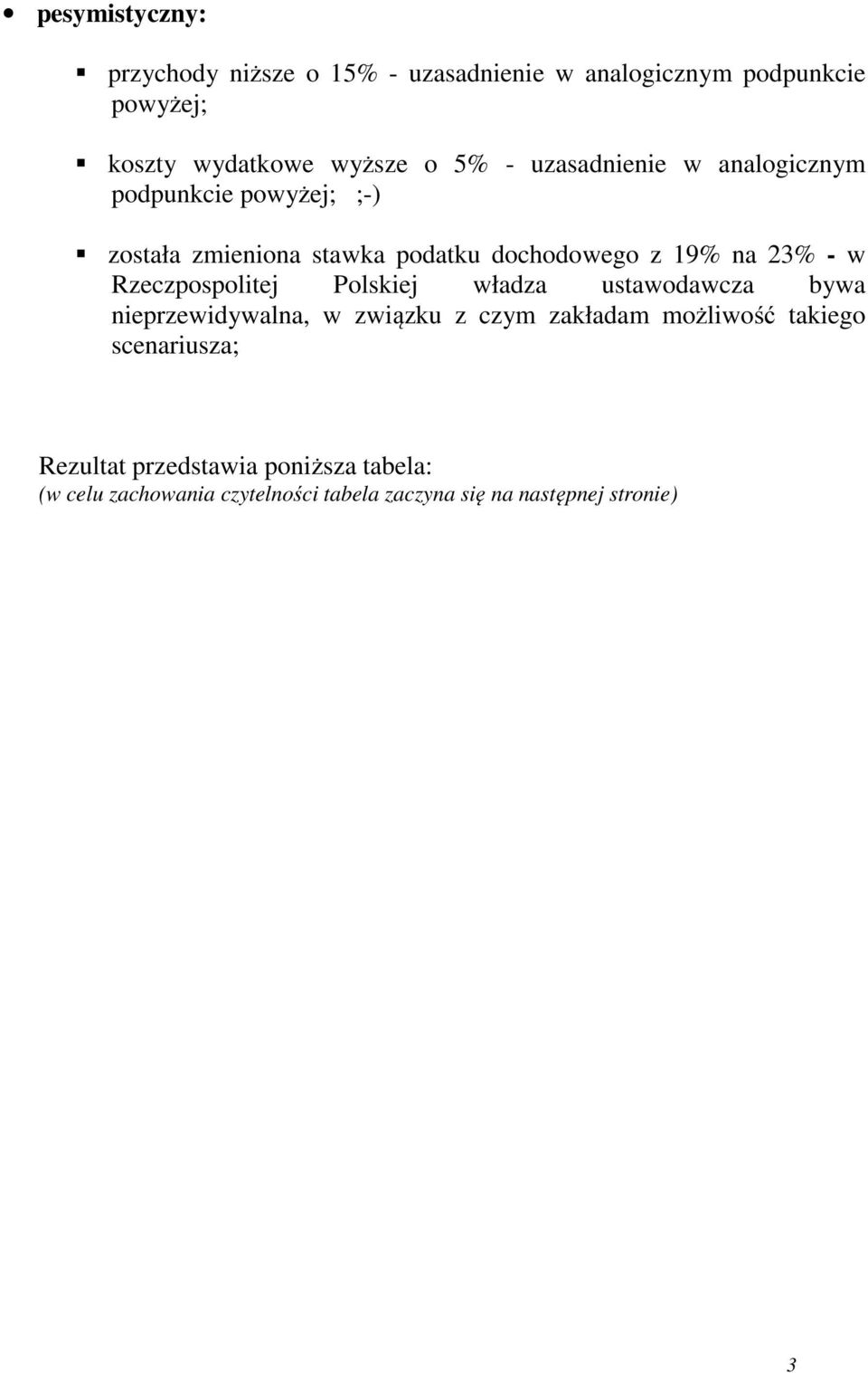 Rzeczpospolitej Polskiej władza ustawodawcza bywa nieprzewidywalna, w związku z czym zakładam możliwość takiego